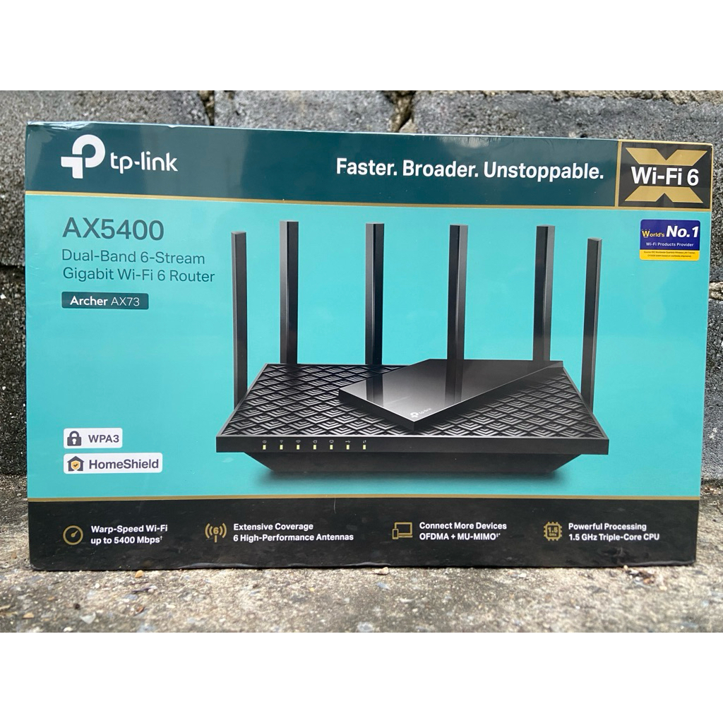 TP-Link Archer AX73 (ของใหม่ ประกัน L/T Synnex) - AX5400 Dual-Band Gigabit Wi-Fi 6