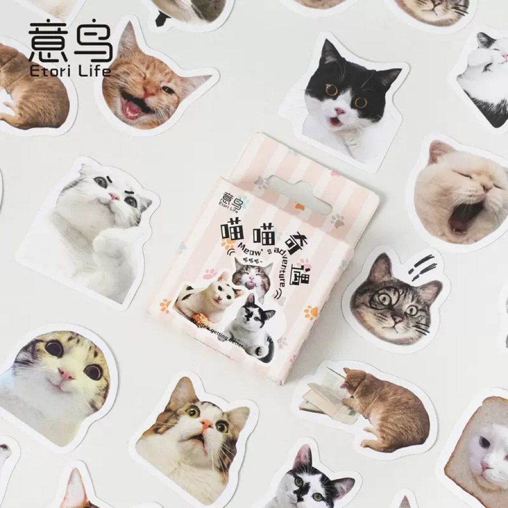 💥จัดส่งไว💥(007)สติกเกอร์สัตว์เลี้ยงน่ารักกกก 45 ชิ้น