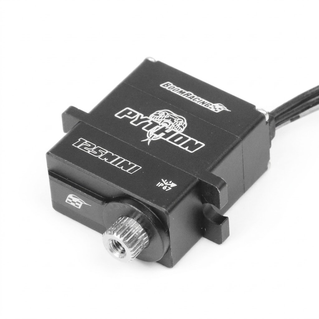 BOOM RACING  PYTHON™ 125Mini HV Mini Servo Waterproof Aluminum BRPS125Mini 125oz-in / 9kg-cm @ 8.4V