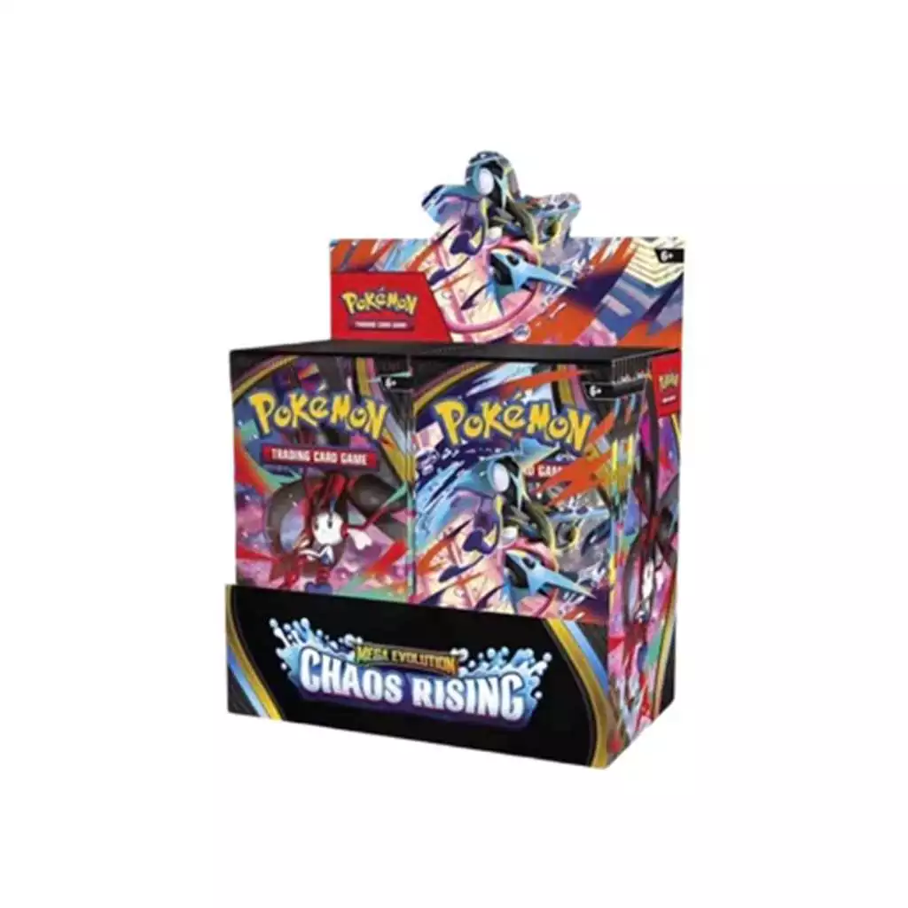 การ์ดโปเกมอนชุด Mega Evolution Chaos Rising ซองบูสเตอร์สุ่ม ลุ้นการ์ดเมก้าและโฮโลแกรมหายาก ของสะสมสำหรับนักสะสม thumbnail 5