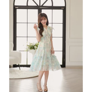 DR0603 LABELLE รุ่น Bebetie Long Dress เดรสยาวละมุน น่ารัก