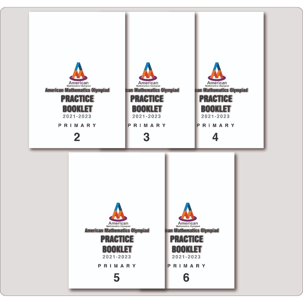 เอกสารเข้าเล่มคณิตศาสตร์นานาชาติ AMO (P2-P6) Practice Booklet (3set) ภาษาอังกฤษทั้งหมด