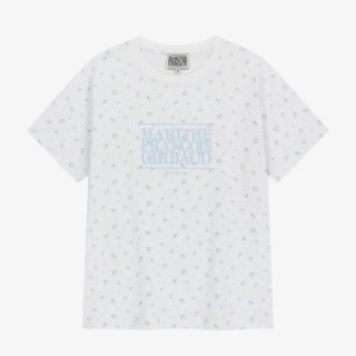 Marithe Francois Girbaud W Classic Logo Tee (White, Light Beige, Navy, Pink, Sky Blue)