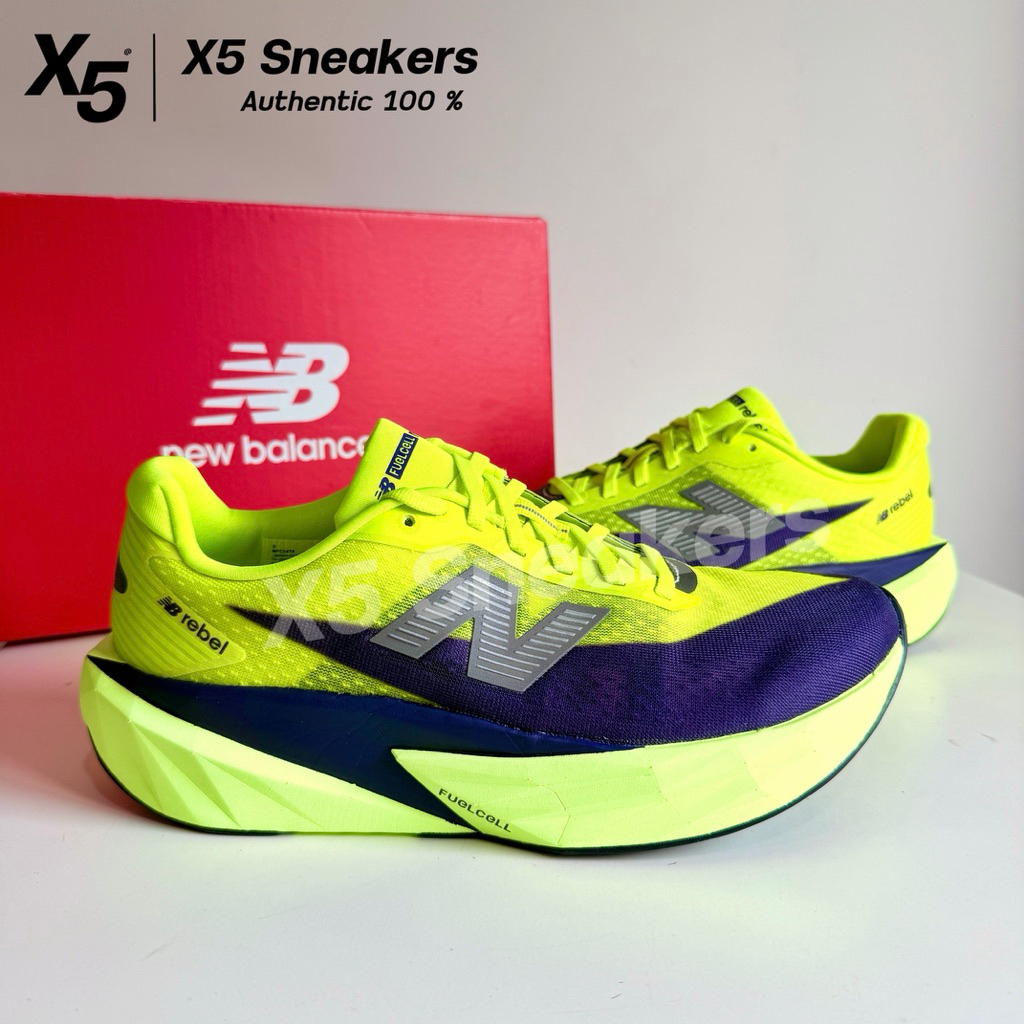 new balance ของแท้ 100% MFCX4TR FuelCell Rebel V5 สีเขียวน้ำเงิน