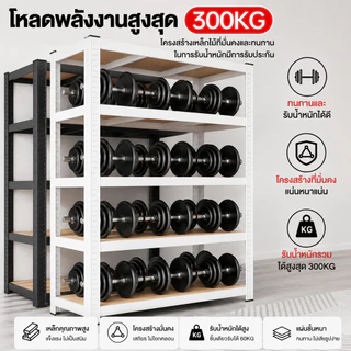 KANO ชั้นวางของ 3/4/5/6ชั้น ชั้นเหล็กวางสินค้า แข็งแรง ทนทาน ชั้นเก็บอุปกรณ์ ชั้นวางของครัคม่เป็นสนิม กันน้ำท shelf
