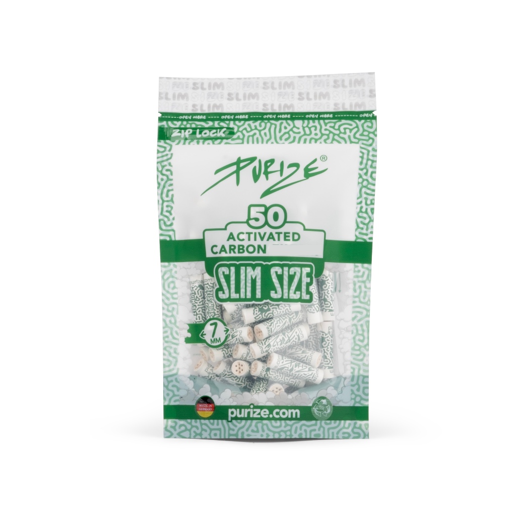 50 PURIZE® activated charcoal inserts | Slim 7 mm