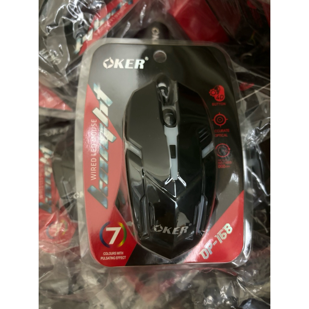 oker OP-168 เมาส์เกมมิ่งแบบมีสาย