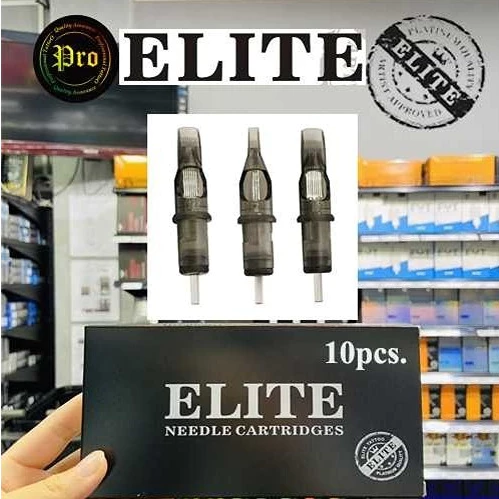 ELITE Black Needle Cartridges บรรจุ 10 pcs/box (RL / RS / RM)