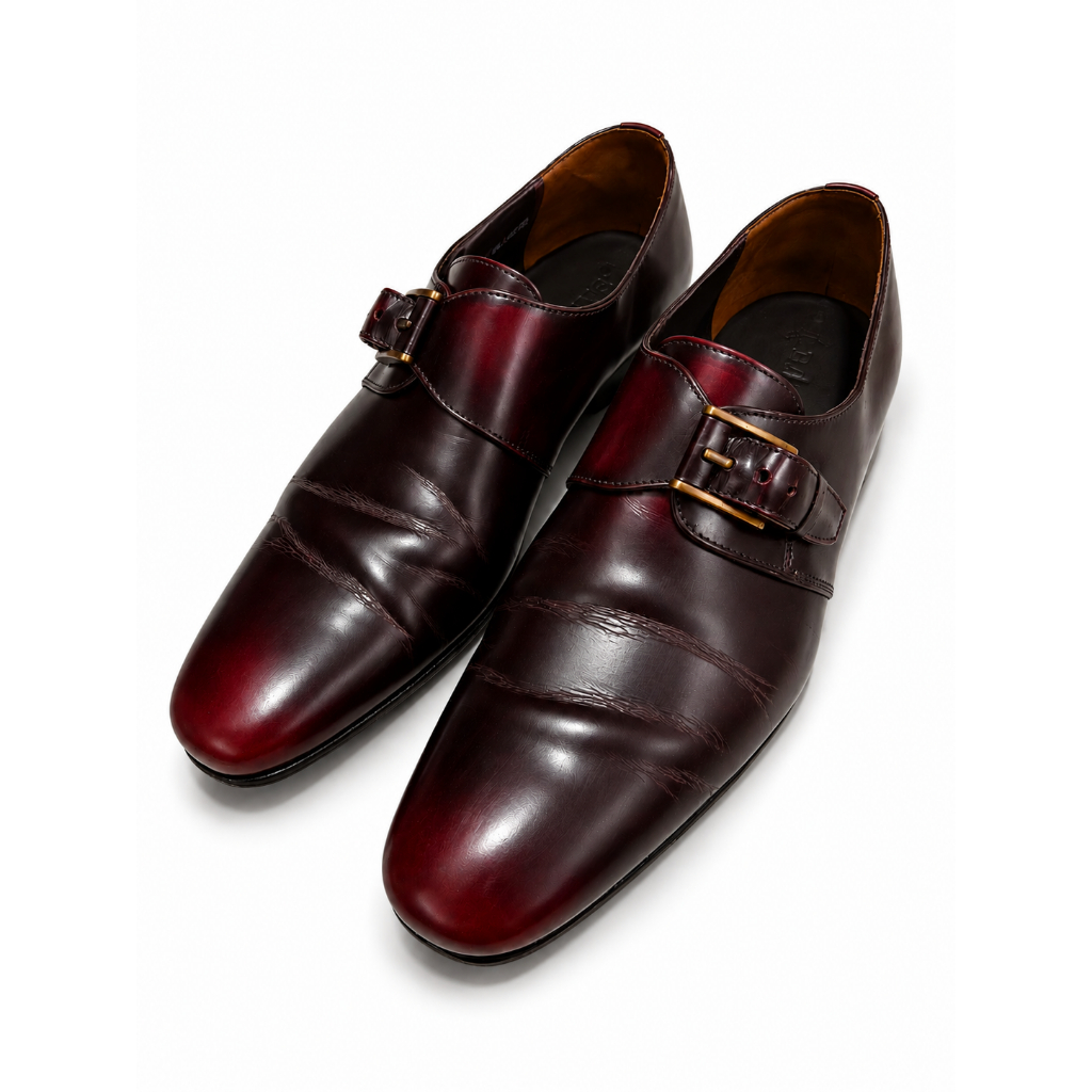 SC สูทฉัน - รองเท้าหนัง Bally Monk-Strap Made in Switzerland Size 41