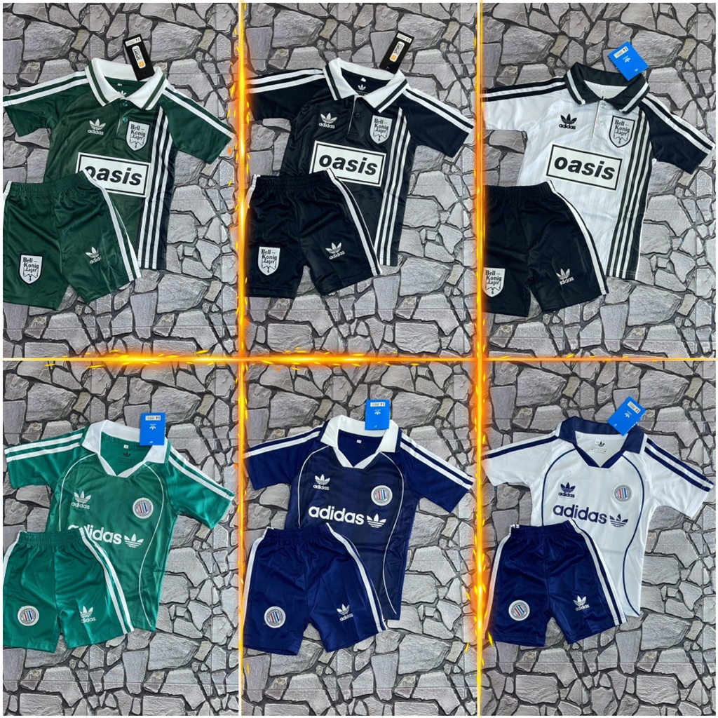 ชุดฟุตบอล เสื้อบอล เด็ก ได้ทั้งชุด(เสื้อ+กางเกง) แขนสั้น 2024-25 รวมทีม45