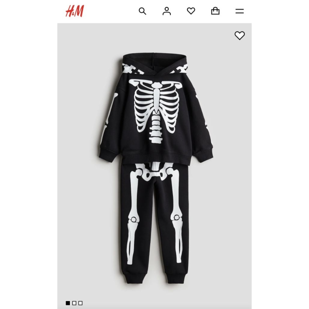 Black Skeleton 2-piece ของ H&M