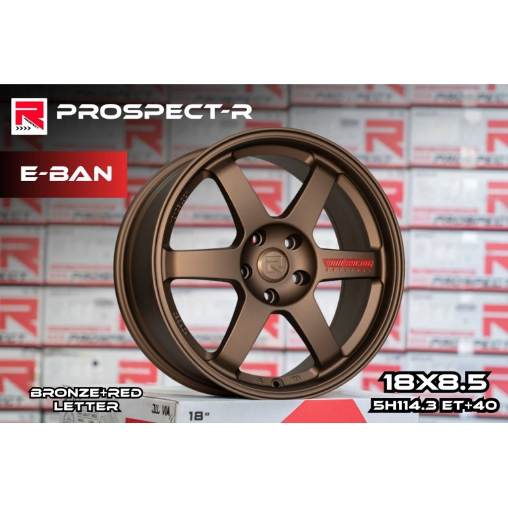ล้อแม็กซ์TE37 E-BAN ขอบ18 กว้าง8.5 ET40 5รู114.3(งานPROSPECT-R)