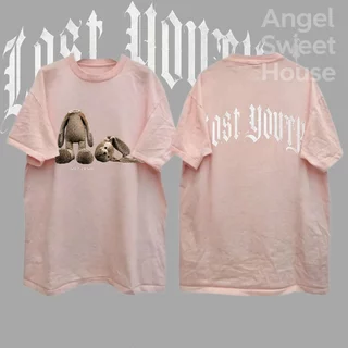 (COD) Angle Official เสื้อยืดผู้หญิงแขนสั้น ลายตุ๊กตากระต่ายน่ารัก ทรงหลวม โอเวอร์ไซซ์ ผ้านุ่ม ใส่สบาย แฟชั่นเกาหลี