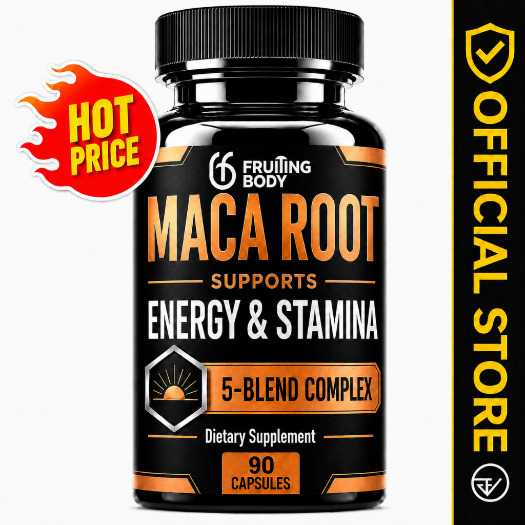 Maca Root | 5-Blend ผสม Cordyceps, Tribulus, Black Ginger, Black Pepper เสริมพลังงาน ความอึด และความสดชื่น 30 Day Supply