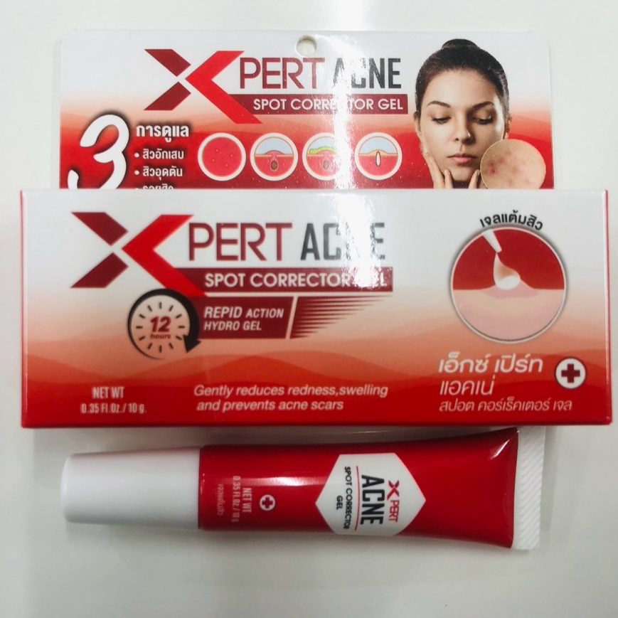 X Pert Acne Hydrogel เอ็กซ์ เปิร์ท แอคเน่ ไฮโดรเจล เจลแต้มสิว MCK แต้มสิว ขนาด 10 g.(1หลอด)