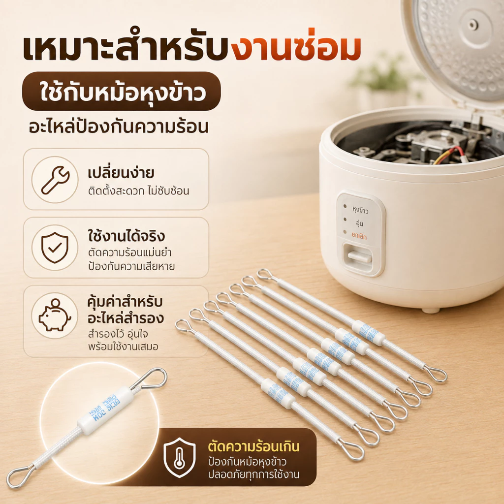 [Fast Ship]ฟิวส์ตัดความร้อน185องศา10A RF250V 10ชิ้น, ฟิวส์อุณหภูมิเซรามิก RF 250V สำหรับหม้อหุงข้าวไฟฟ้าป้องกันความต้านท
