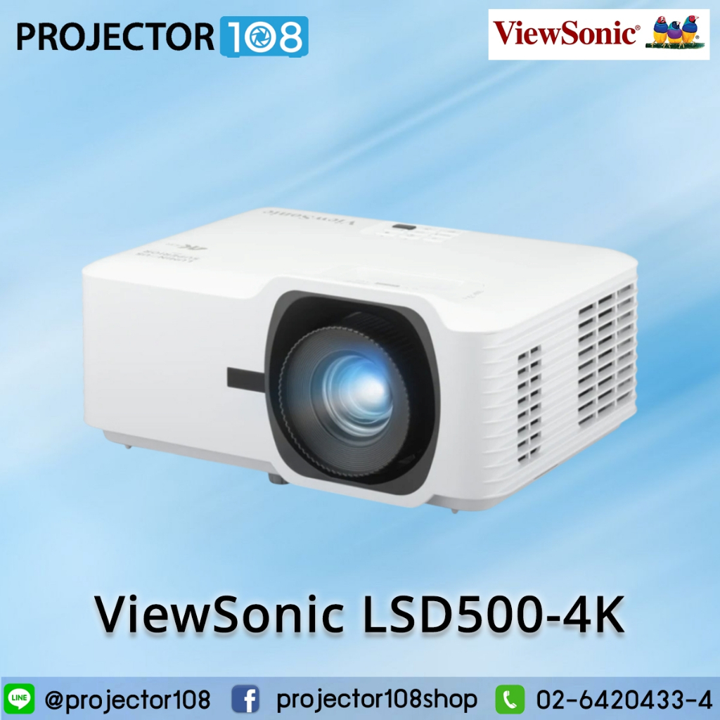 ViewSonic LSD500-4K DLP Laser Projector (5,000 ANSI Lumens, 4K UHD)