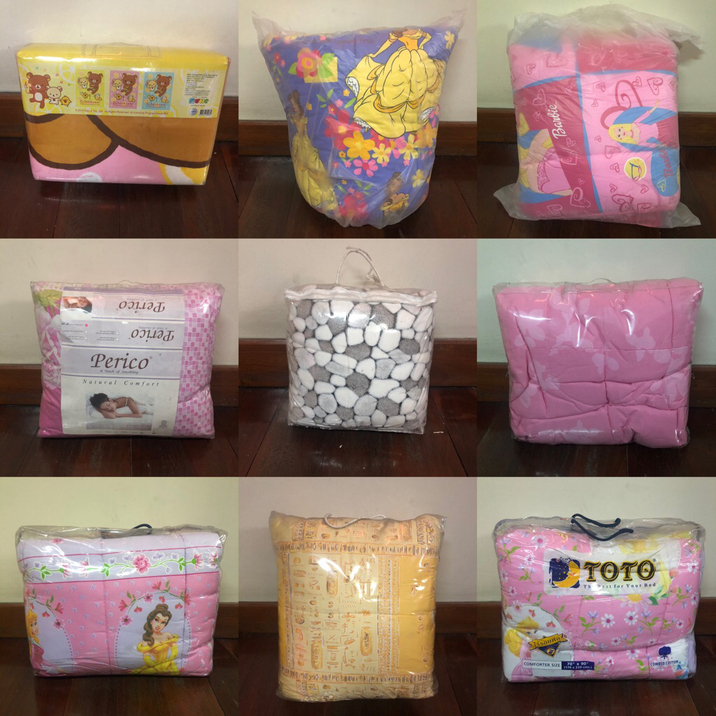 ผ้าห่ม ผ้านวม ผ้าปูนอน ผ้ารองกันเปื้อน Disney Picasso TOTO Perico Satin มีหลายแบบ