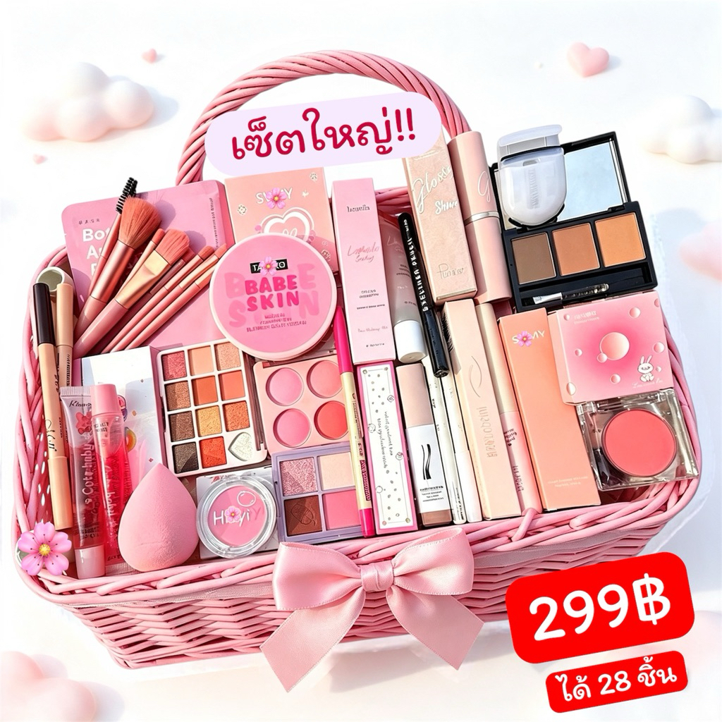 ราคาสุดคุ้ม ชุดเครื่องสำอาง ราคายกลัง