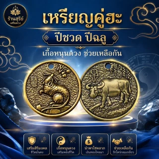 เหรียญซาฮะ ธาตุไฟ 12 นักษัตร (1ชุดได้ 3 เหรียญ) ซินแสแนะนำ 2.9cm แก้ชง หนุนดวง เสริมฮวงจุ้ย พกติดตัว เรียกโชคลาภ ฮวงจุ้ย