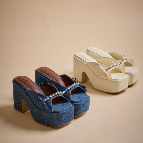 [New Item!!] as above A115 รองเท้าส้นตึก 4 นิ้ว