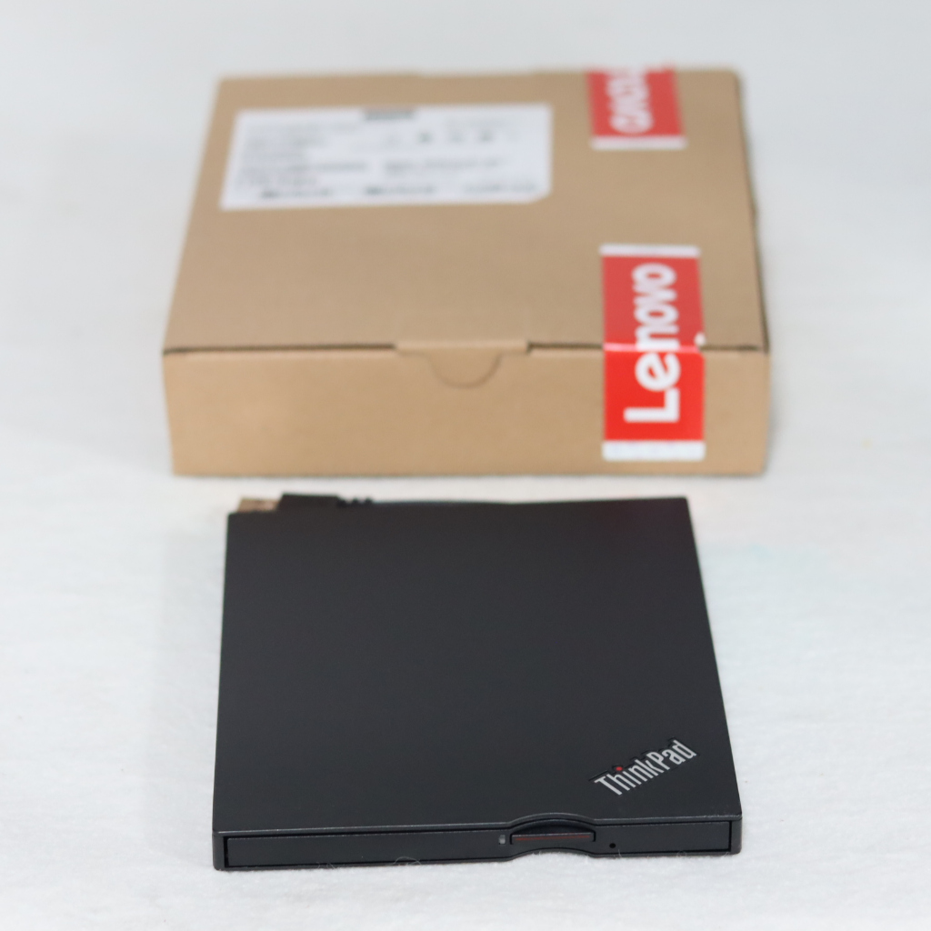 Lenovo ThinkPad UltraSlim USB DVD DVD-RW CD CD-RW Burner External USB พับเก็บสายในตัวได้ สีดำบางสวย 