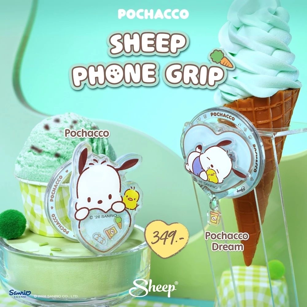 [Griptok MS Pochacco] Pochacco Collection Griptok แบบแม่เหล็กสำหรับเคสมือถือที่มีแม่เหล็กทุกรุ่น ติดแน่นไม่ตก ลายโปเชโกะ