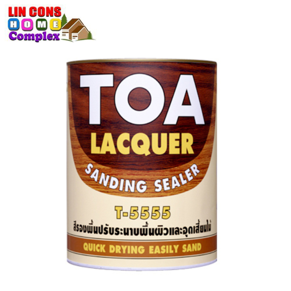 TOA แลคเกอร์ แซนดิ้งซิลเลอร์ T-5555 ขนาด แกลลอน (3.785 ลิตร) สำหรับอุดเสี้ยนไม้และปรับระนาบพื้นผิว