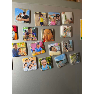 [ส่งไว] รับทำแม่เหล็กติดตู้เย็น 5x5 cm (1 ชิ้นก็ทำได้) คละรูปได้ พิมพ์รูปตามสั่ง ของขวัญสุดน่ารัก