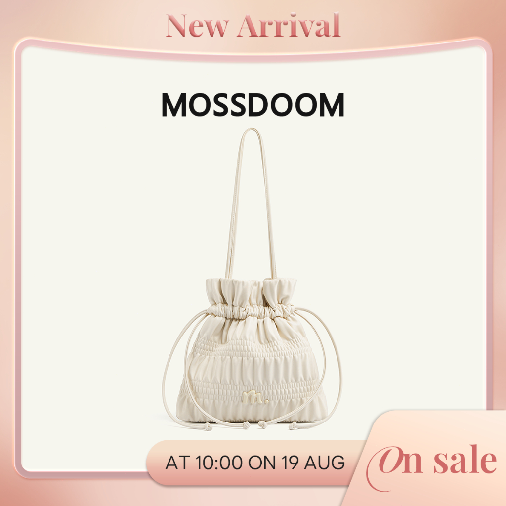 MOSSDOOM Emeline Bag กระเป๋าสะพายไหล่ ขนาดเล็ก ดีไซน์มินิมอล จับจีบสวย เพิ่มลุคหวานละมุน