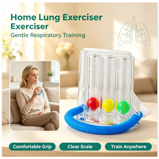 เครื่องดูดบริหารปอด เครื่องบริหารปอด lung exercise spirometer triflow ป้องกันปอดยุบตัว ป้องกันเสมหะค