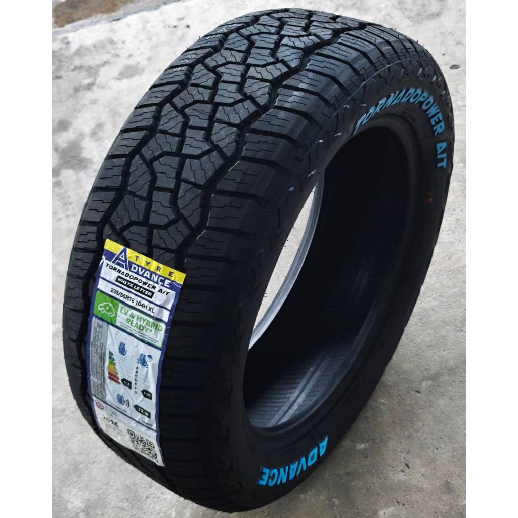 ยางใหม่ Advance Tyres AT01 ขนาด 235/55R18 ผลิตDot2526 ดอก AT ตัวหนังสือขาว(ราคา4เส้น)