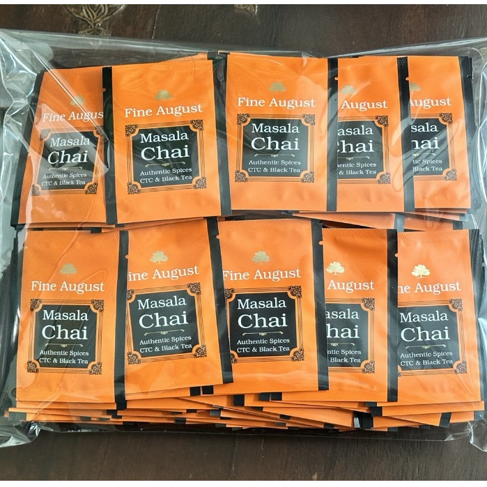 Masala Chai - Authentic Spices CTC & Black Tea ผสมเครื่องเทศ หอมละมุน 200 ซองเดี่ยว/ห่อ (ขนาด 2.0 กร