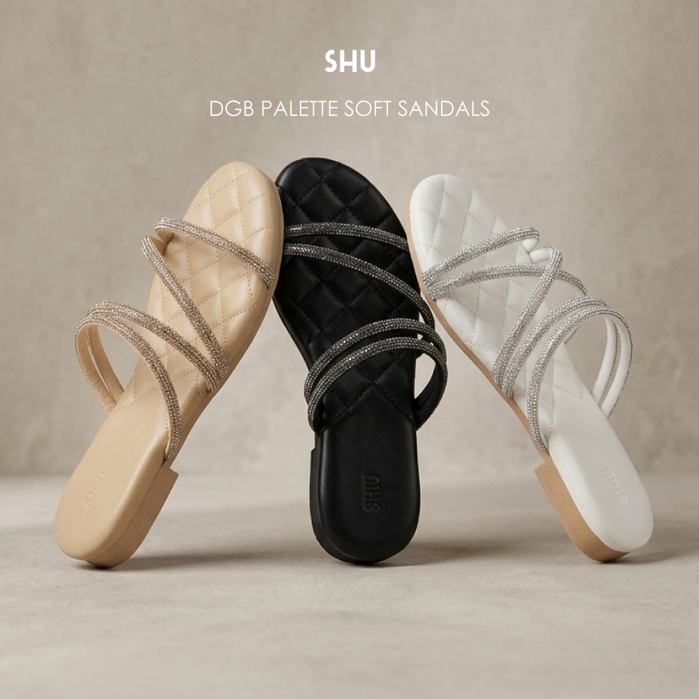 [ราคาพิเศษ เฉพาะ 9.9] SHU DGB PALETTE SOFT SANDALS รองเท้าแตะ