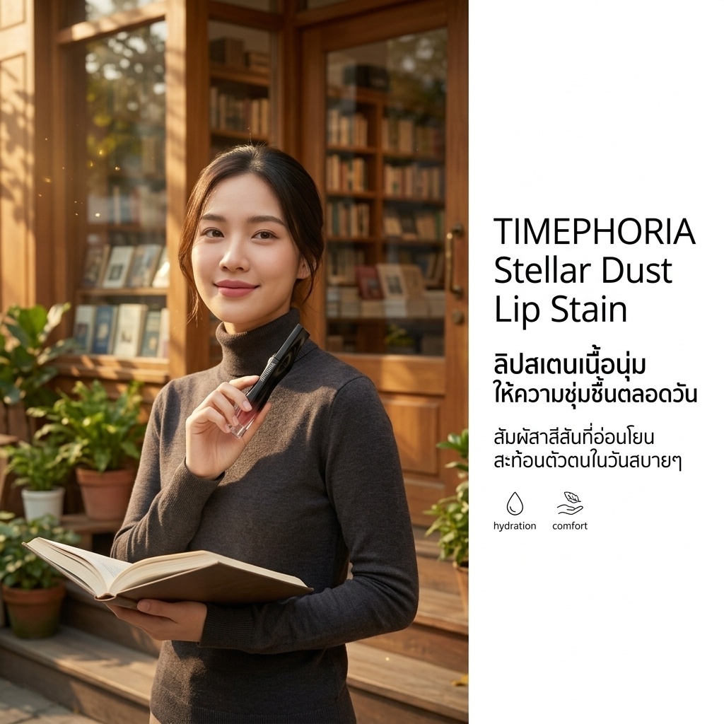 TIMEPHORIA Stellar Dust Lip Stain ลิปสเตนน้ำ ติดทน กันเลอะ บำรุงปากนุ่ม ไม่แห้ง