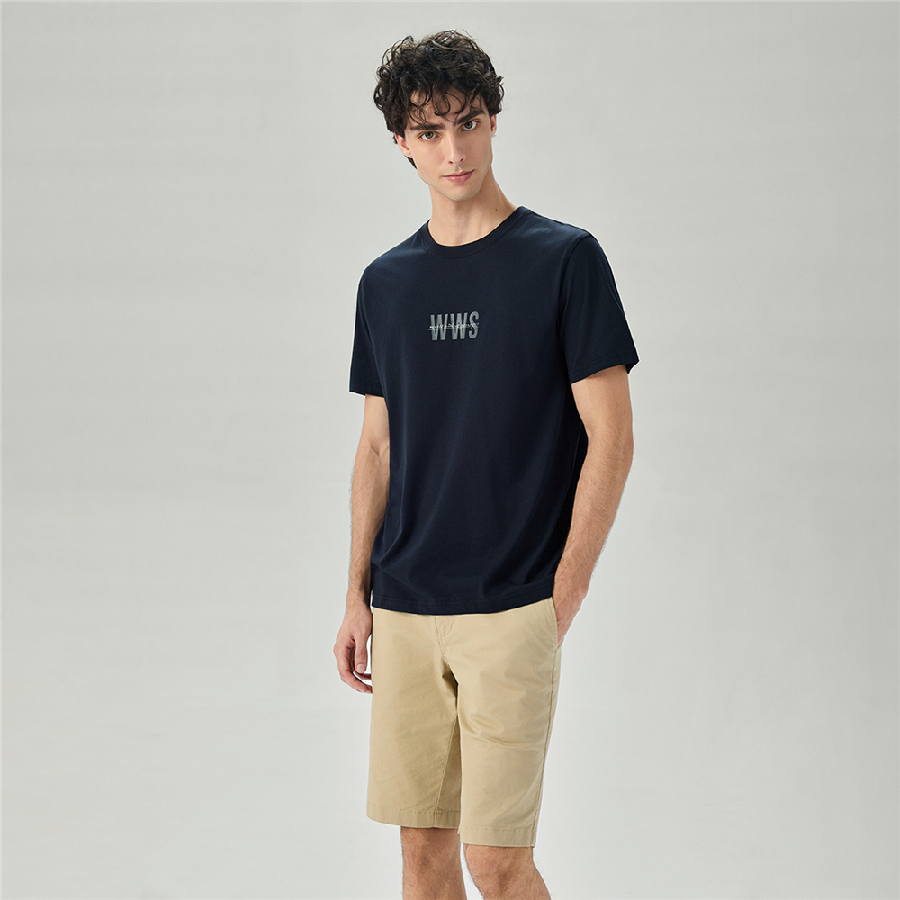 GIORDANO เสื้อยืดแขนสั้นผู้ชาย Men's Cotton Printed Tee 01096021