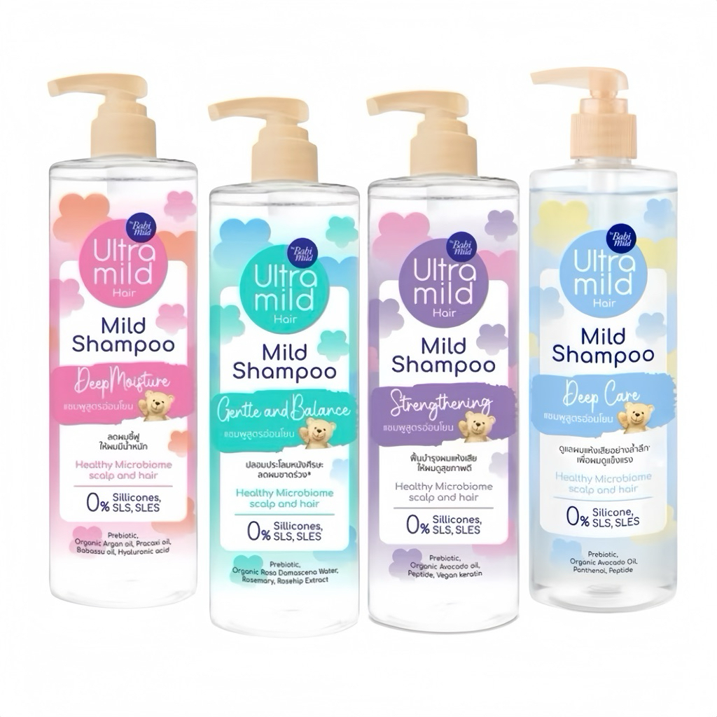 พร้อมส่ง💓| Ultra Mild Shampoo อัลตร้ามายด์ บาย เบบี้มายด์ แชมพูสูตรอ่อนโยน 470 มล.