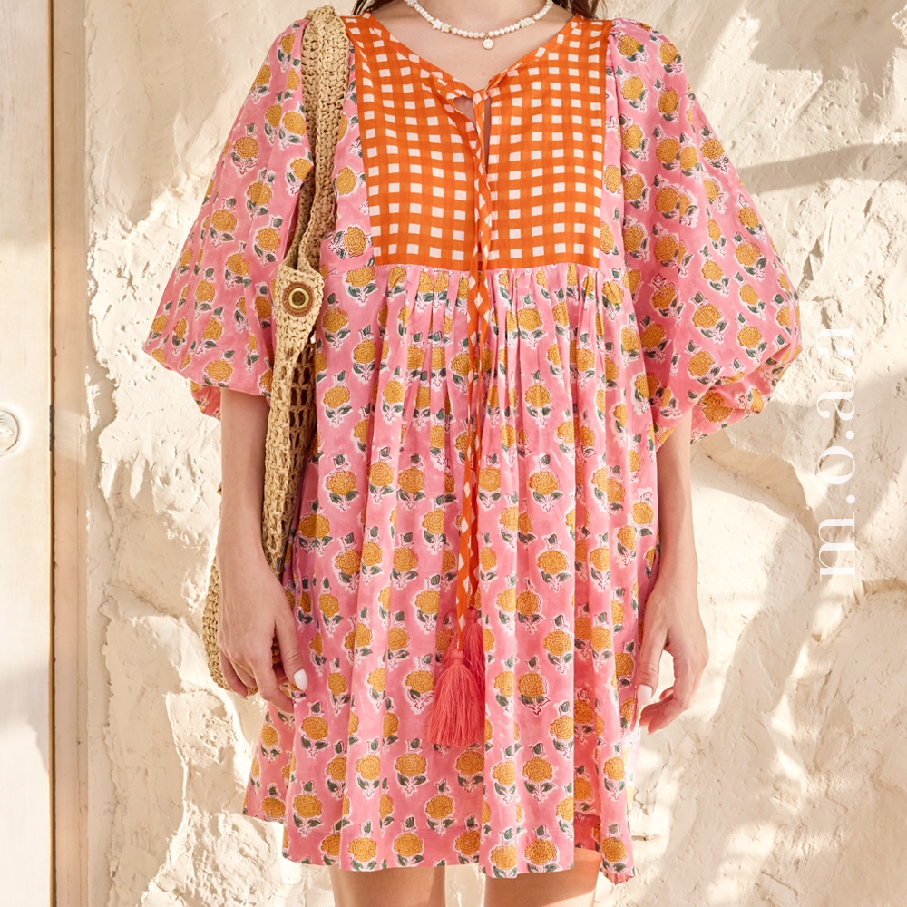 Dahlia Dress in Pink Lady | Moaa Collection