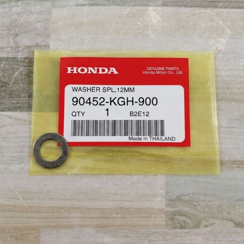 แหวนรองพิเศษ แหวนล็อคปลายเฟืองเกียร์ (12 มม.) HONDA Wave125(ทุกรุ่น)/Wave 110i ปี2021ขึ้นไป แท้เบิกศ