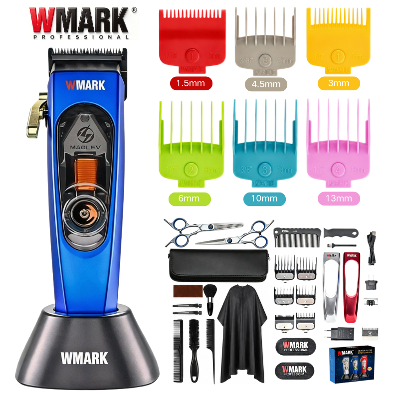 WMARK NG-9004 NG-9004B ปัตตาเลี่ยนมืออาชีพ มอเตอร์แม่เหล็ก 10000RPM ใบมีด DLC ตัดคม ชาร์จสะดวก ใช้งา