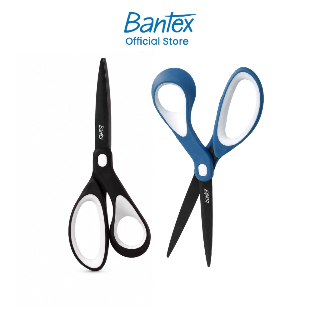 Bantex กรรไกร กรรไกรตัดกระดาษ ที่ตัดกระดาษ รุ่นมือจับยางคุณภาพสูง ตัดคม ใช้ทน Scissor
