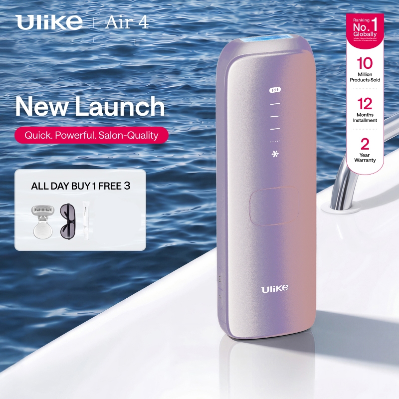 Ulike Air 4 ไฟเลเซอร์กำจัดขนไร้สาย พร้อม Cooling แบบล้ำหน้า ใช้งานได้ทั้งแบบแห้งและเปียก กำจัดขนได้ท