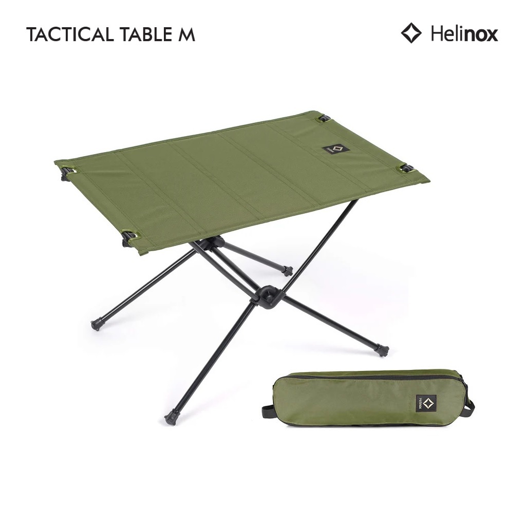 Helinox Tactical Table M โต๊ะสนาม,แคมป์ปิ้งสไตล์แทคติคอล พื้นโต๊ะแข็ง เบา พับเก็บได้ ประกอบง่าย สำหรับตั้งแคมป์,เดินป่า