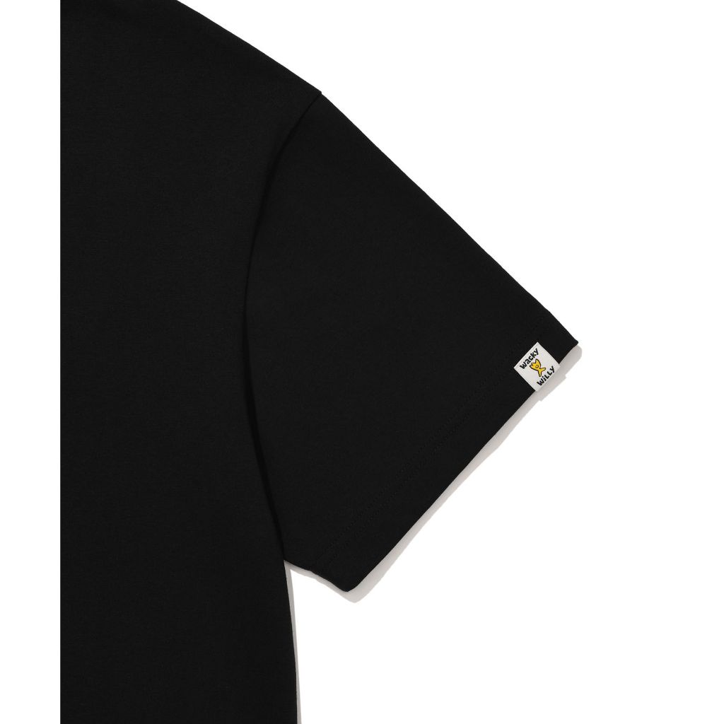 WACKY WILLY เสื้อยืดรุ่น KIKI SURFING GRAPHIC SHORT SLEEVE T-SHIRT BLACK Unisex 80331SSFSSU_F6BKXX — صورة 4
