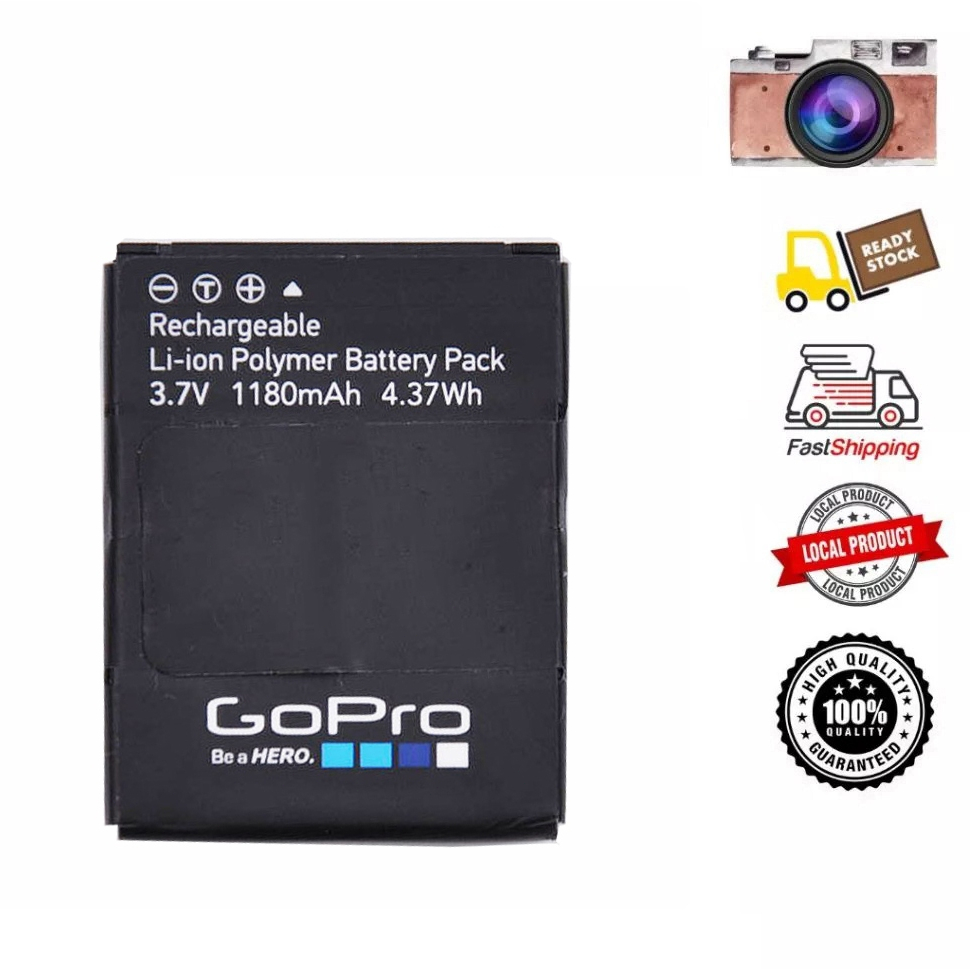แบตเตอรี่ความจุสูง GoPro AHDBT-302 GoPro Hero 3 Dog 3 3+ แบตเตอรี่ดั้งเดิม