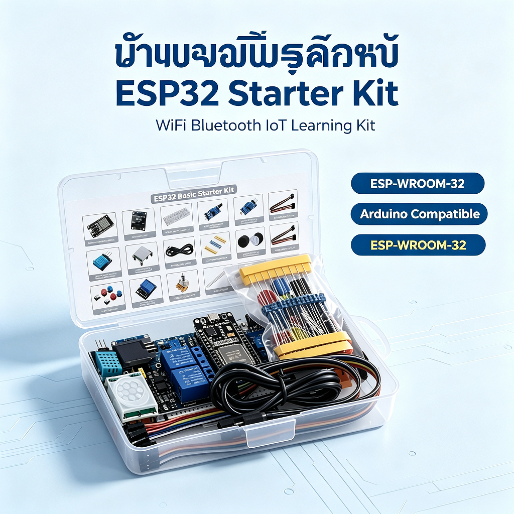 ESP32 Development Board Starter Kit WiFi Bluetooth IoT ESP-WROOM-32 ESP32S Arduino Compatible Learning Kit