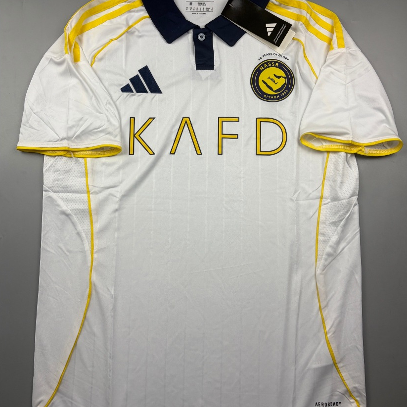 sale เสื้อบอล แฟนบอล 2025-26 อัลนาสเซอร์ เยือน สีขาว Fan Cecat