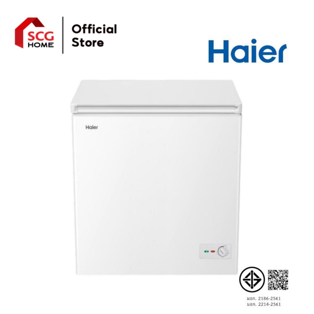 HAIER ตู้แช่ฝาทึบ 2 ระบบ Chest 142L/ 5Q รุ่น HCF-208C2