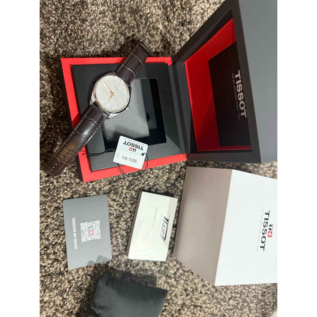 tissot pr100 หนังสีน้ำตาล