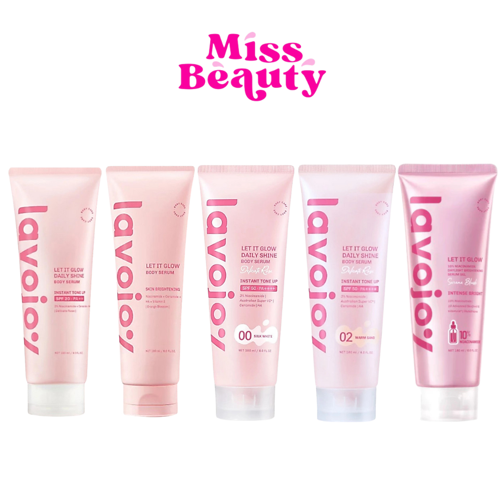 (หลอด) lavojoy Let It Glow Body Serum / Daily Shine Body Serum ลาโวจอย เลท อิท โกลว์ บอดี้เซรั่ม 180 มล